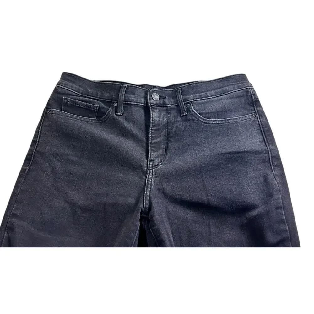 Women's Levis 311 Shaping Skinny Black Jeans Sz 30 Stretch 28" Inseam Mid-Rise - Picture 4 of 6